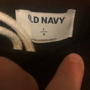 Black old navy joggers size Large